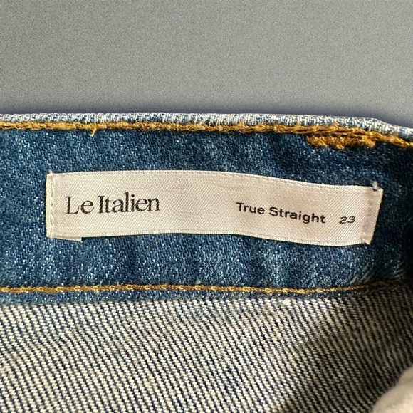NWOT FRAME Denim ‘Le Italien True Straight Leg Jeans’ in “Vintage Blue” Size 23 - Picture 5 of 16